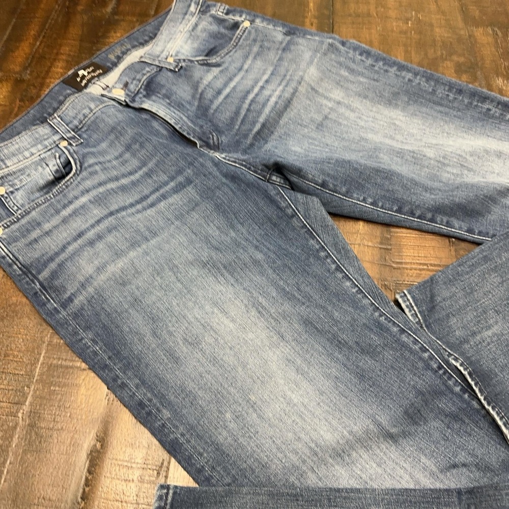 7 For All Mankind Austyn Jeans Mens 36x31 Blue Relaxed Straight Luxe Performance